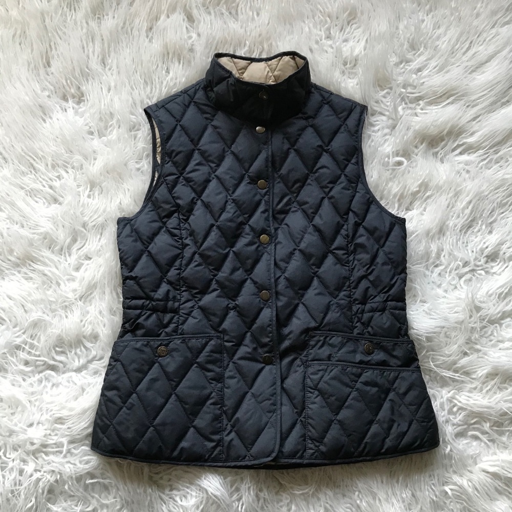Eddie Bauer Black Quilted Vest